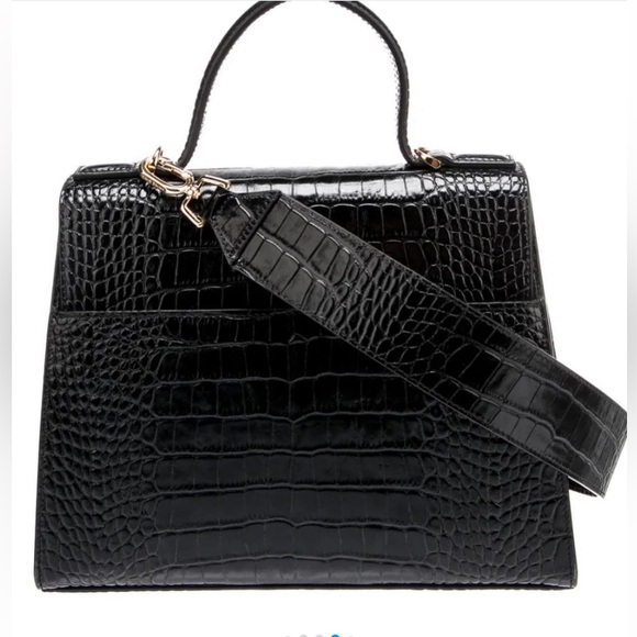 New-  Bing Dana croc effects Embossed bag - Picture 5 of 16